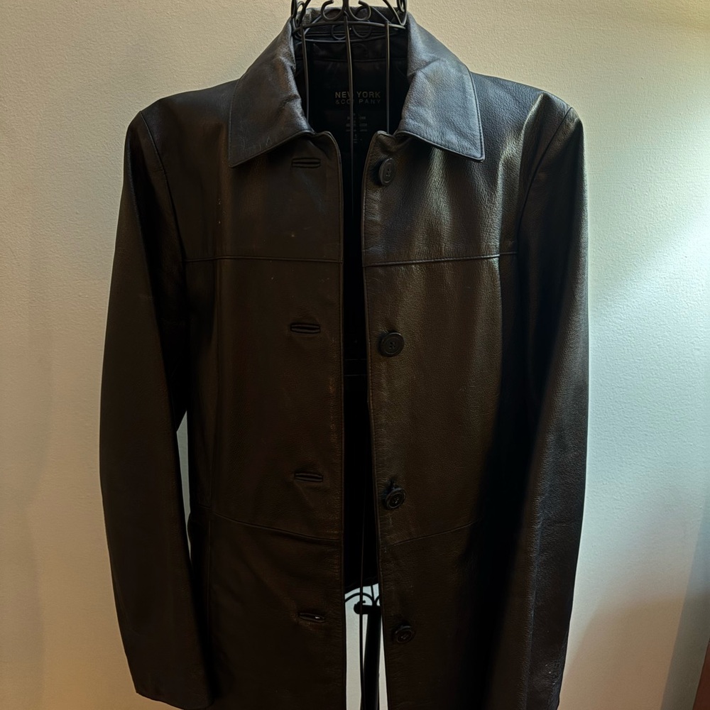 Black Blazer Leather Jacket